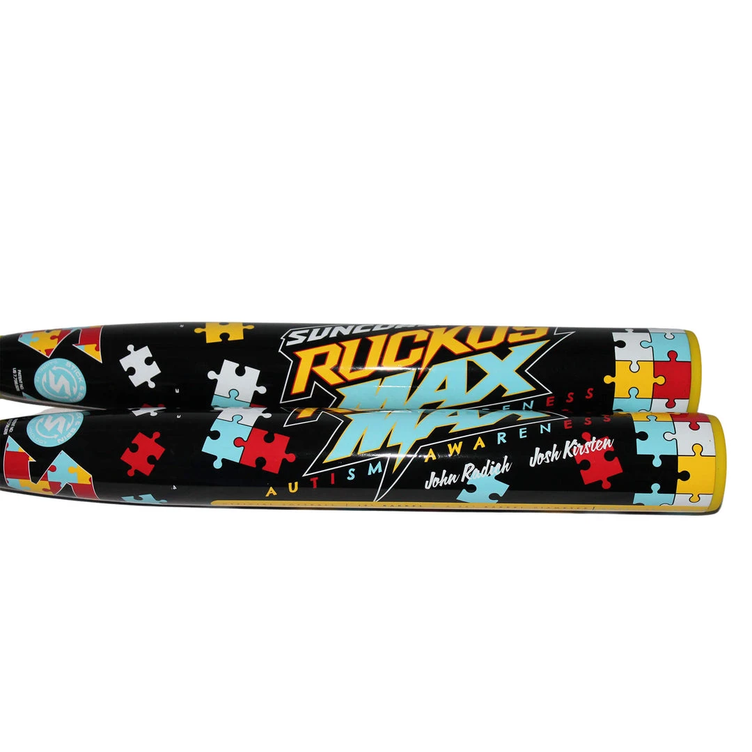 Pauer Sports Suncoast Ruckus Max Autism Awareness Softball Bat 2-pc 12″ End Load Suncoast Slowpitch Bats 4 Pauer Sports Suncoast Ruckus Max Autism Awareness Softball Bat 2-pc 12″ End Load Suncoast Slowpitch Bats