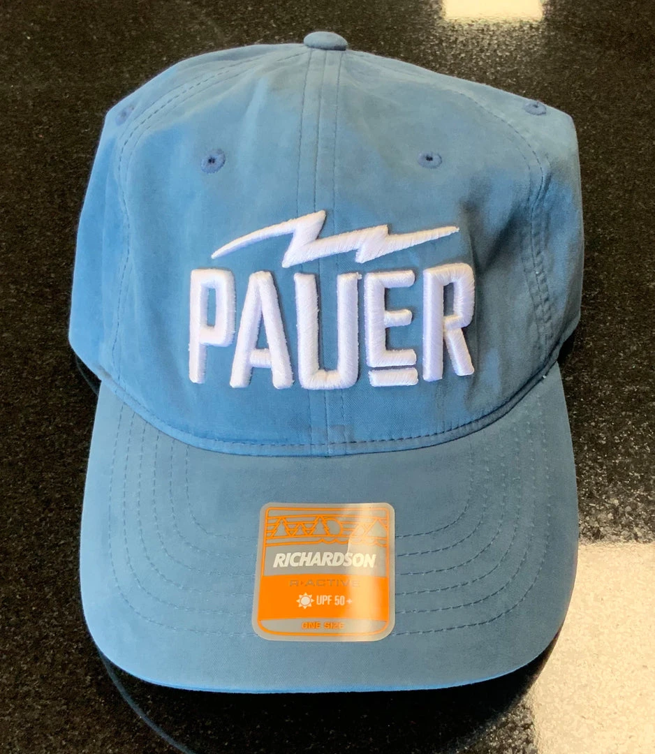 Pauer Sports Headwear Pauer Strapback Hat Denim Blue 3 Pauer Sports Headwear Pauer Strapback Hat Denim Blue