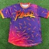 Pauer Sports Pauer Graffiti Bolts All Over Purple/Orange Jersey Men