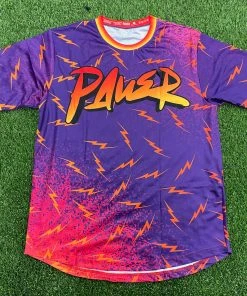 Pauer Sports Pauer Graffiti Bolts All Over Purple/Orange Jersey Men