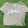 Pauer Sports Pauer Flow Green Crop Top Just Dropped