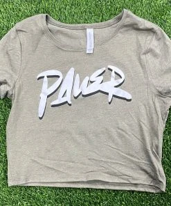 Pauer Sports Pauer Flow Green Crop Top Just Dropped
