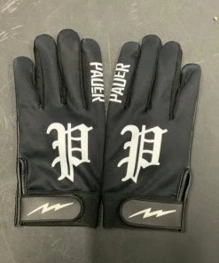 Pauer Sports Pauer Old English P Black Batting Glove Just Dropped