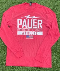 Pauer Sports Just Dropped Pauer Performance Red Tri Blend Long Sleeve