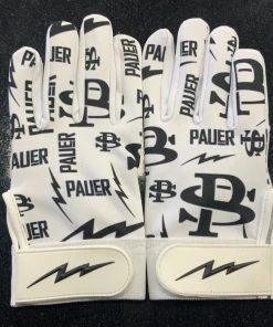 Pauer Sports GEAR Pauer White Logo Batting Glove