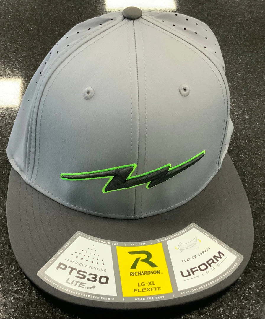 Pauer Sports Pauer Charcoal/blk Blk/neon/volt Bolt Pts30 Headwear 3 Pauer Sports Pauer Charcoal/blk Blk/neon/volt Bolt Pts30 Headwear