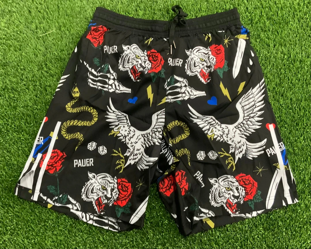 Pauer Sports Men Pauer WildLife Black Graphic Shorts 3 Pauer Sports Men Pauer WildLife Black Graphic Shorts