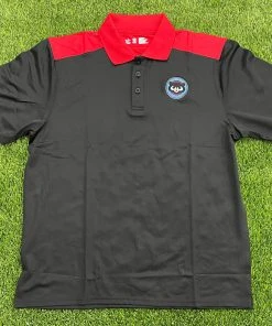 Pauer Sports Pauer Panda Logo Black/Red Polo
