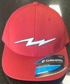 Pauer Sports Headwear Pauer Maroon Bolt Champro HC1