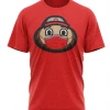 Pauer Sports Men Pauer Red Masked Mascot Tri Blend Tee