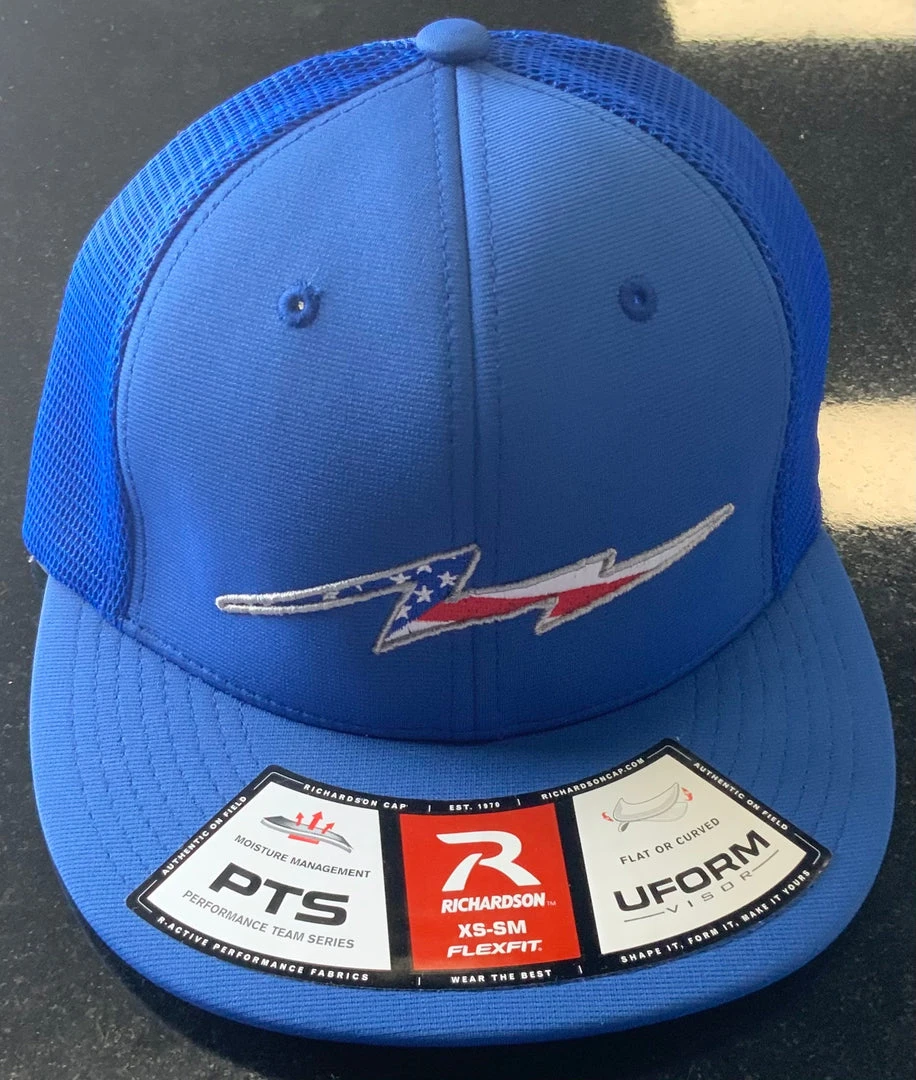 Pauer Sports Pauer Royal/Royal W/FLAG Bolt Logo Richardson PTS20 Mesh Just Dropped 3 Pauer Sports Pauer Royal/Royal W/FLAG Bolt Logo Richardson PTS20 Mesh Just Dropped