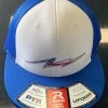 Pauer Sports Just Dropped Pauer White/Royal/Royal W/FLAG Bolt Logo Richardson PTS20 Mesh