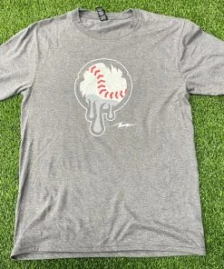 Pauer Sports Pauer Baseball Drip Grey Tee