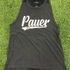 Pauer Sports Just Dropped Pauer Script Black ATHLETIC Women’s Tanks Sport-TEK