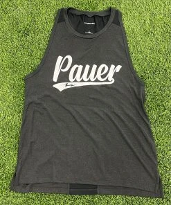 Pauer Sports Just Dropped Pauer Script Black ATHLETIC Women’s Tanks Sport-TEK