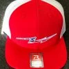 Pauer Sports Headwear Pauer Red/White Flag Bolt Logo Richardson 511