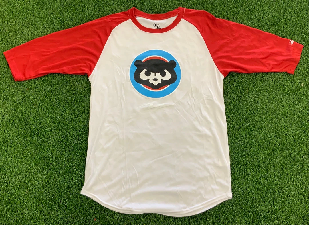 Pauer Sports Pauer Panda 3/4 T-Shirt White/Red Men 3 Pauer Sports Pauer Panda 3/4 T-Shirt White/Red Men
