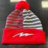 Pauer Sports Pauer Bolt Beanie Red/Grey 1 Pauer Sports Pauer Bolt Beanie Red/Grey