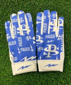 Pauer Sports Pauer Bolts Royal Full Dye Batting Gloves Men