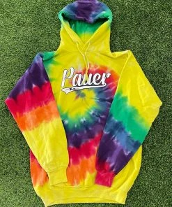 Pauer Sports Pauer Script Tie Dye Rainbow Hoody Kids