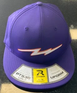 Pauer Sports Pauer Purple W/White/Orange Bolt Logo Richardson PTS30