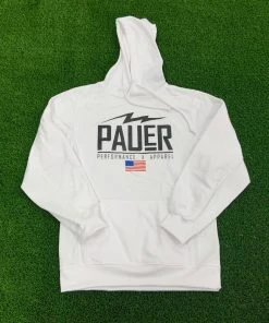Pauer Sports Outerwear Pauer Performance Dry Fit Hoody White