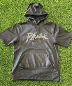 Pauer Sports Just Dropped Pauer Graffiti Black/Black Short Sleeve Hooded Sweatshirt