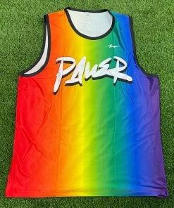 Pauer Sports Men Pride Pauer Rainbow Perfect-Mesh Tank