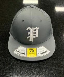 Pauer Sports Headwear Pauer White P Logo Flex Fit Lite