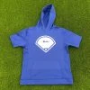 Pauer Sports Kids Pauer Diamond Royal Fleece Short Sleeve Hooded Pullover 2 Pauer Sports Kids Pauer Diamond Royal Fleece Short Sleeve Hooded Pullover