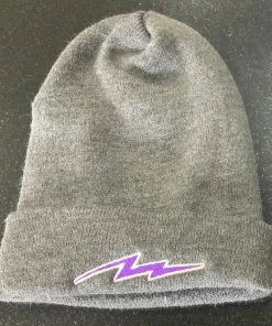 Pauer Sports Pauer Bolt Beanie Charcoal/Purple