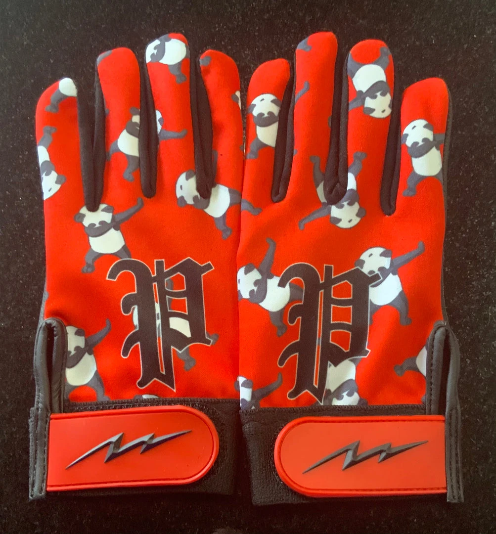 Pauer Sports GEAR Pauer Red Panda Full Dye Sublimated Batting Gloves 3 Pauer Sports GEAR Pauer Red Panda Full Dye Sublimated Batting Gloves
