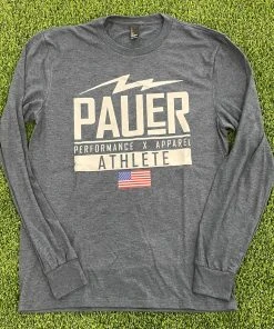 Pauer Sports Just Dropped Pauer Performance Navy Tri Blend Long Sleeve