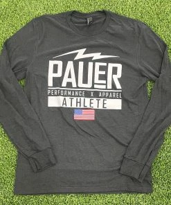 Pauer Sports Pauer Performance Black Tri Blend Long Sleeve