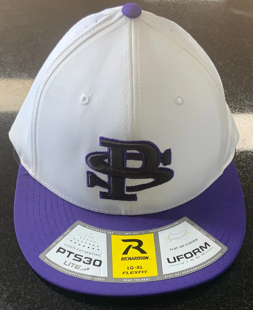 Pauer Sports Pauer PS Logo White Purle PTS30 Headwear 3 Pauer Sports Pauer PS Logo White Purle PTS30 Headwear