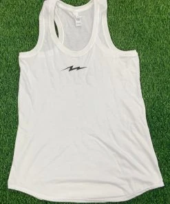 Pauer Sports Pauer Bolt White Women’s Tanks