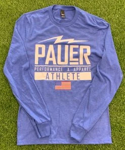 Pauer Sports Just Dropped Pauer Performance Royal Tri Blend Long Sleeve