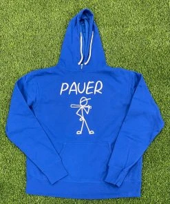 Pauer Sports Pauer Royal Baseball Stick Man Hoodie