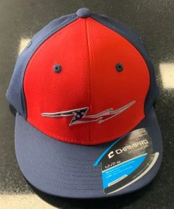 Pauer Sports Pauer Bolt Red/Navy Flag Champro HC2 Headwear
