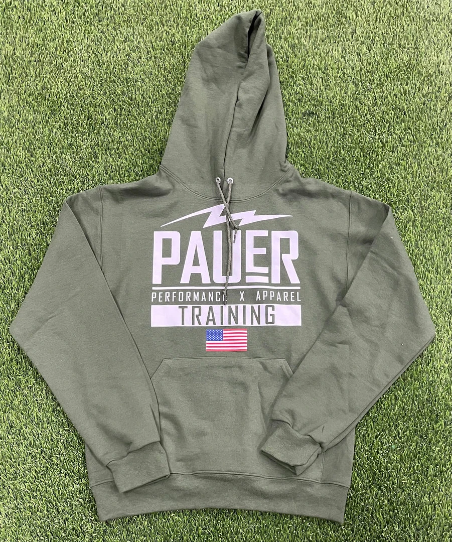 Pauer Sports Tops Pauer Performance Hoody Green 3 Pauer Sports Tops Pauer Performance Hoody Green