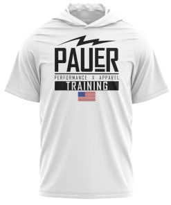 Pauer Sports Kids Pauer Training Fleece Short Sleeve Hooded Pullover